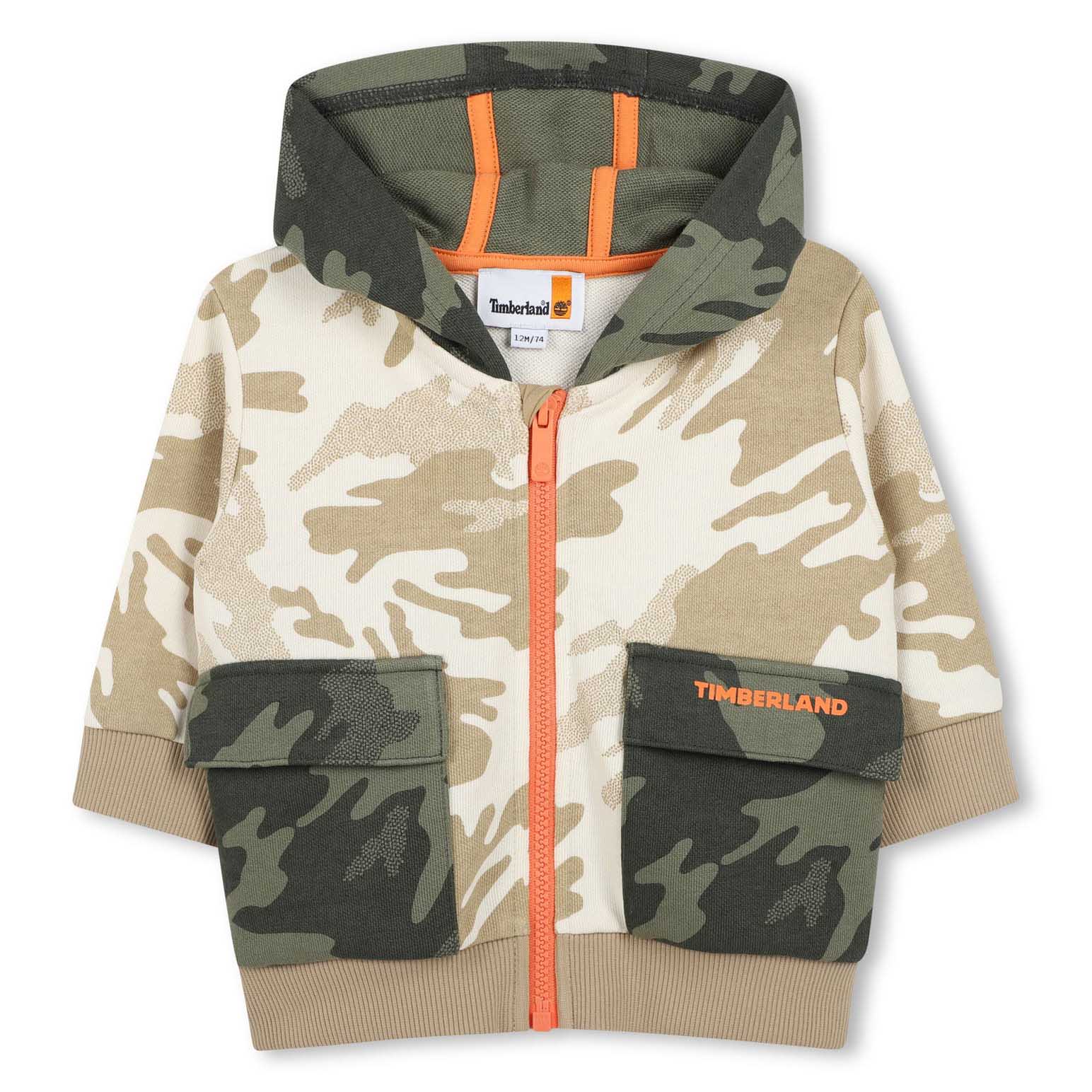 Timberland French Terry Hooded Sweatshirt 12-18M